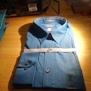 Van Heusen Dress Shrit 18.5 34/35 Blue